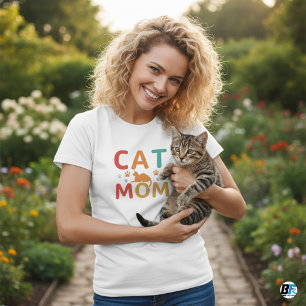 Katzenmutter Beste Minimalistische Elegante Frauen T-Shirt