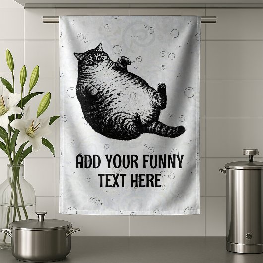 Katzenmutter bin ich, aber nur Haut und Knochen fü Geschirrtuch