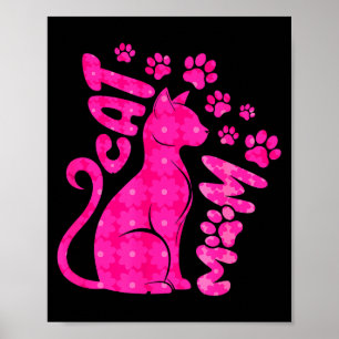 Katzenmutter frohen Muttertag für Katzenliebhaber  Poster