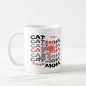 Katzenmutter Geschenk Süße Welpen Herzen Benutzern Kaffeetasse (Links)