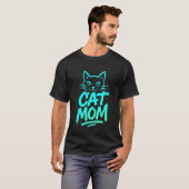 Katzenmutter-Graffiti-Typografie-Kunstwerk T-Shirt (Vorne ganz)