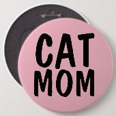 KATZENMUTTER GROSS Rosa Button (Vorne & Hinten)