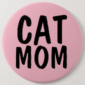 KATZENMUTTER GROSS Rosa Button (Vorderseite)