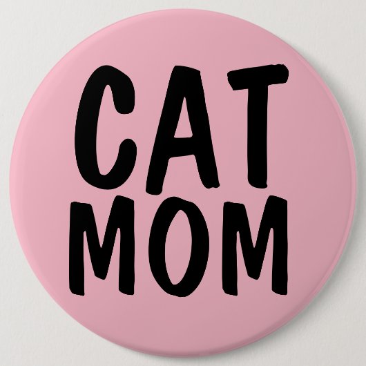 KATZENMUTTER GROSS Rosa Button (Vorderseite)