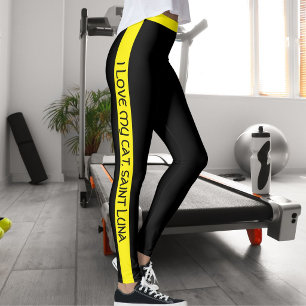 Katzenmutter Haustierliebhaber Skript Text Gelbe S Leggings