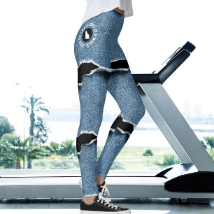 Katzenmutter Haustierliebhaberin Verrückte Jean Fa Leggings