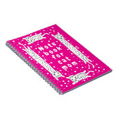 Katzenmutter Hot Pink Notizblock (Rechte Seite)