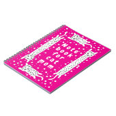 Katzenmutter Hot Pink Notizblock (Linke Seite)