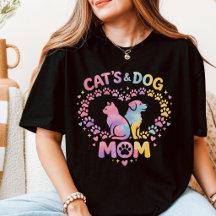 Katzenmutter Hunde-Mutter Tie Dye Lustiges Haustie