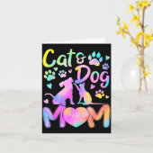 Katzenmutter Hundemutter Mädchen Frauen Muttertag Karte (Gelbe Blume)