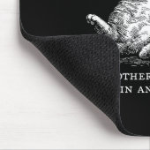 Katzenmutter, ich bin aber Haut und Knochen für Fr Mousepad (Ecke)