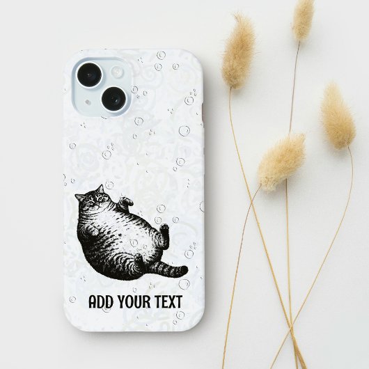 Katzenmutter, ich bin aber nur Haut und Knochen fü iPhone 15 Hülle