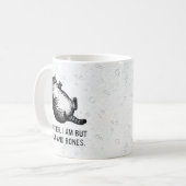 Katzenmutter, ich bin aber nur Haut und Knochen fü Kaffeetasse (Vorderseite Links)