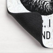 Katzenmutter, ich bin aber nur Haut und Knochen fü Mousepad (Ecke)
