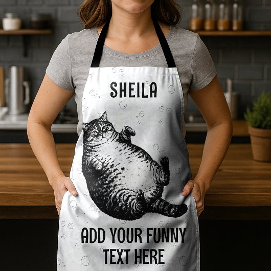 Katzenmutter, ich bin aber nur Haut und Knochen fü Schürze