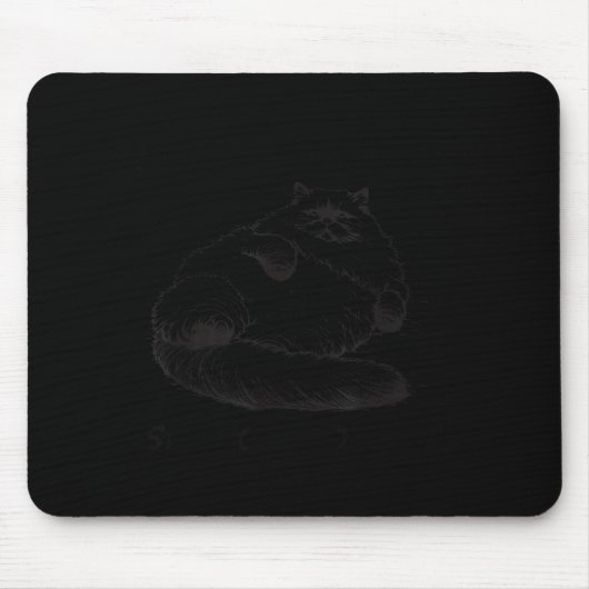 Katzenmutter, ich bin aber nur Haut und Knochen Mousepad (Vorne)