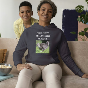 Katzenmutter individuell angepasstes Haustierfoto  Hoodie