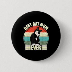 Katzenmutter jemals T-Shirt lustiger Muttertag ca Button