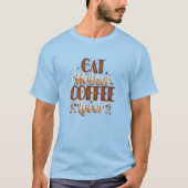 Katzenmutter Kaffeeliebhaber T-Shirt (Vorderseite)