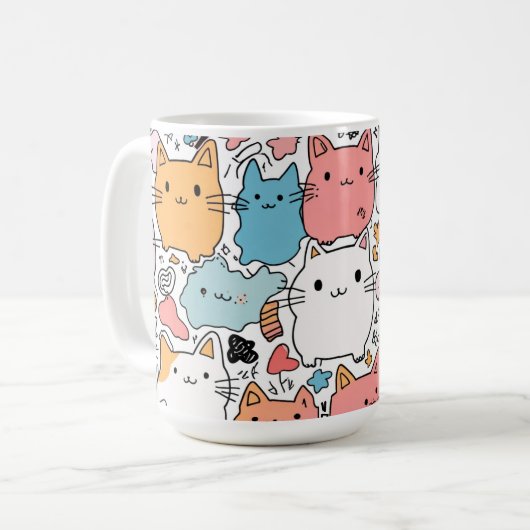 Katzenmutter Kaffeetasse (Vorderseite Links)