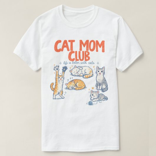 Katzenmutter , Katzenmama , Katzenmutter TShirt, G T-Shirt (Design vorne)