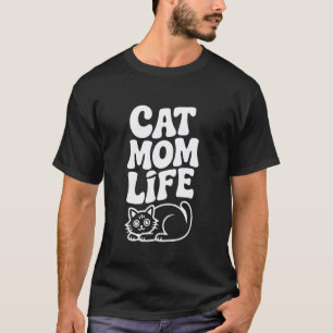 Katzenmutter Leben Lustig Katzenliebhaber für Katz T-Shirt