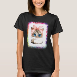 Katzenmutter Liebe R Vater Junge Mädchen Tie Dye T-Shirt