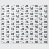 Katzenmutter-Lorikat-Wasserfarbmuster Geschenkpapier (Flach)