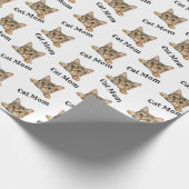 Katzenmutter-Lug-Bramble-Wasserfarbmuster Geschenkpapier (Ecke)