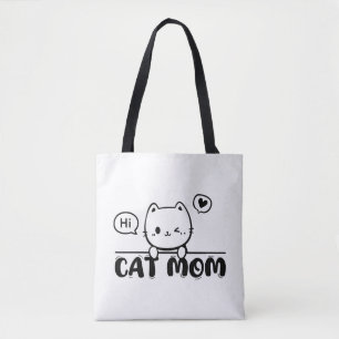 Katzenmutter lustige süße Geschenk Liebhaber schwa Tasche