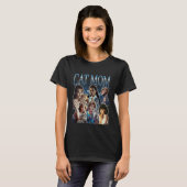 Katzenmutter Lustiges Gen Z Dank Meme Bootleg T-Shirt (Vorne ganz)