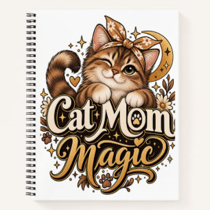 Katzenmutter-Magie-Notizbuch Geschenk für Katzen Notizblock