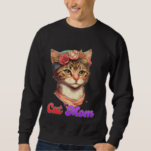 Katzenmutter Mama Kitty Kätzchen Mutti Muttertag Sweatshirt