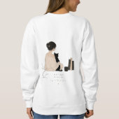 Katzenmutter-Minimalist-T-Shirt Sweatshirt (Rückseite)