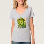 Katzenmutter Niedliche Kätzchen Kunst T-Shirt (Vorderseite)