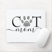 Katzenmutter Pfotenabdruck Mousepad (Mit Mouse)
