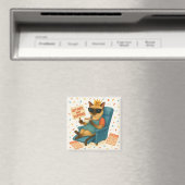 Katzenmutter-Renteneintritt ist Kaffee trinken  Magnet (In Situ (Geschirrspüler))