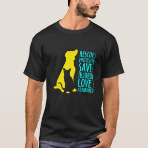 Katzenmutter rettete Tiere Tierrettung Rette Katze T-Shirt