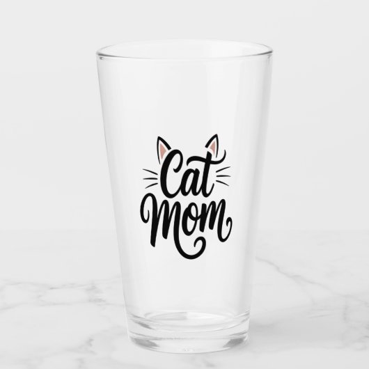 Katzenmutter Schnurrhaare und Ohren Glas (Vorderseite)