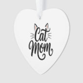 Katzenmutter Schnurrhaare und Ohren Ornament (Vorderseite)