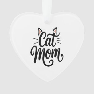 Katzenmutter Schnurrhaare und Ohren Ornament