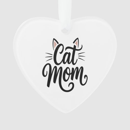Katzenmutter Schnurrhaare und Ohren Ornament (Vorderseite)