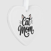 Katzenmutter Schnurrhaare und Ohren Ornament (Vorderseite)