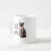 Katzenmutter Siamkatze Kaffeetasse (Vorderseite Links)
