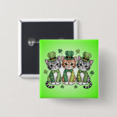 Katzenmutter St. Patricks Day Design-47474 Button (Vorne & Hinten)