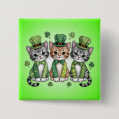 Katzenmutter St. Patricks Day Design-47474 Button (Vorderseite)