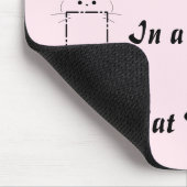 Katzenmutter Süße Katze Rosa Mousepad (Ecke)