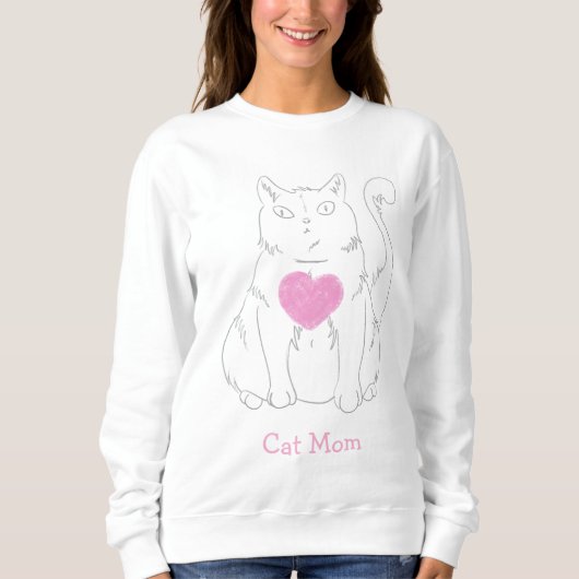 Katzenmutter süße Katze Sweatshirt (Vorderseite)