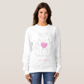 Katzenmutter süße Katze Sweatshirt (Vorne ganz)