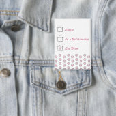 Katzenmutter Süße Katzenpfote Weiß & Rosa Knopf Button (Insitu)